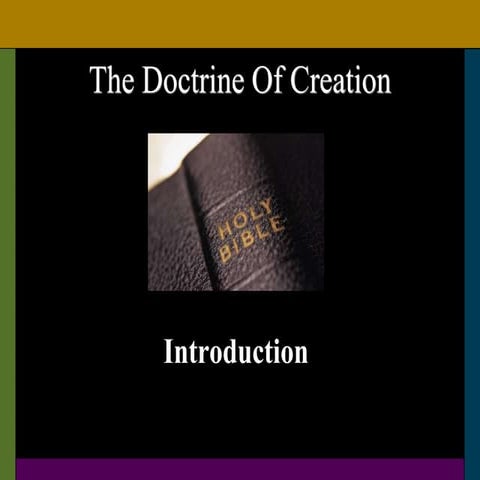 Creation introduction (updated)