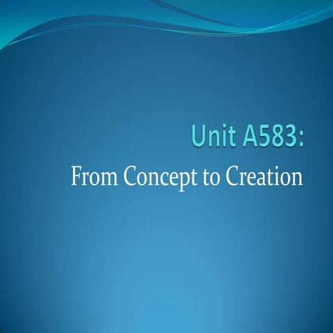 Creation to conception[1]