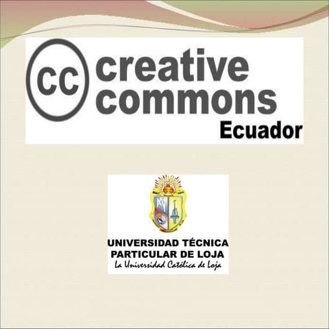 Licencias Creative Commons Ecuador