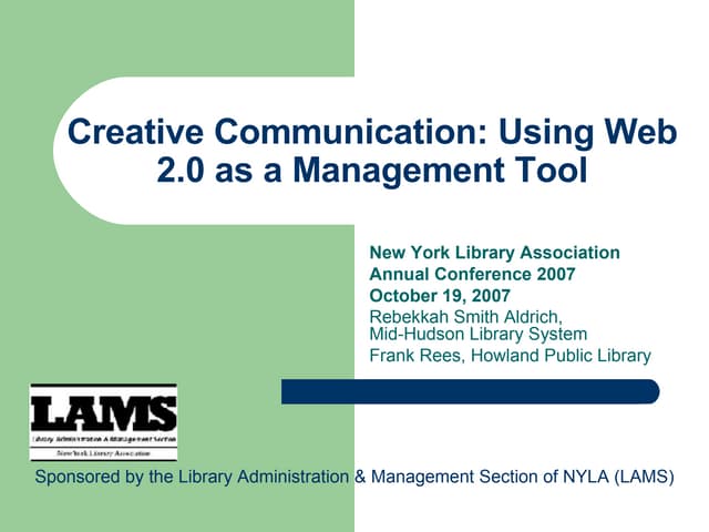 Creative Communications  L A M S