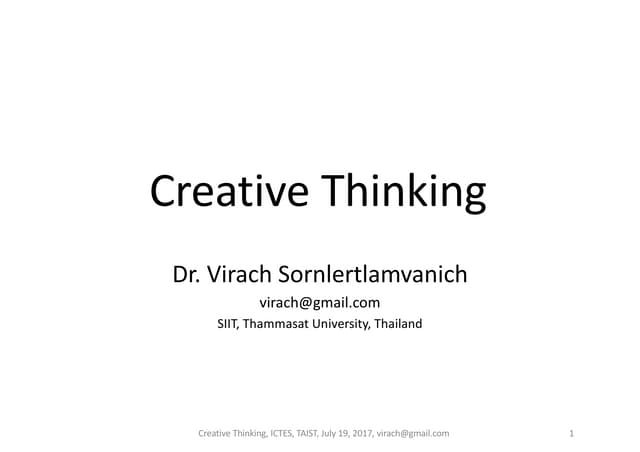 Creative Thinking