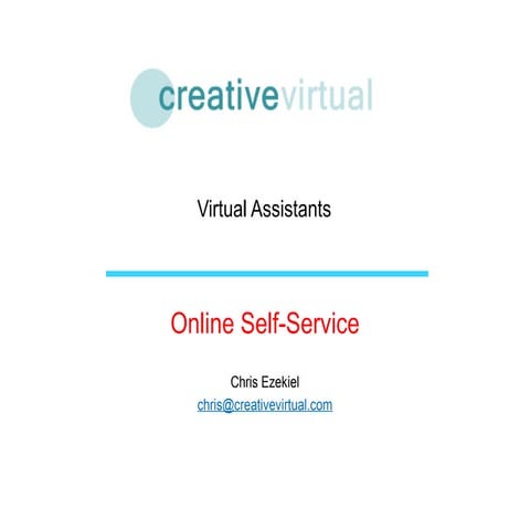 Creative Virtual, Chris Ezekiel's presentation