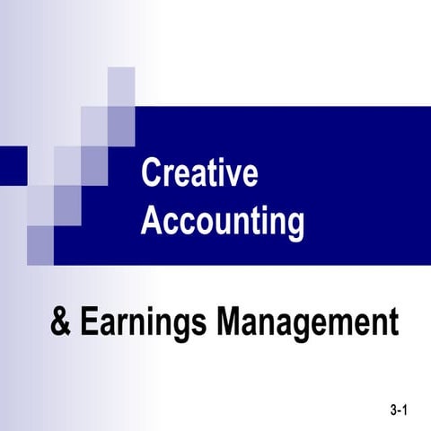 Creative accounting