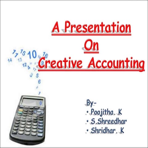 Creative accounting