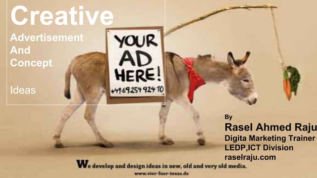 Creative advertisement ideas and co...