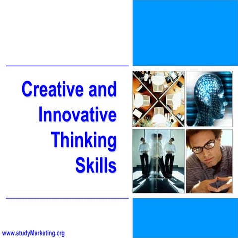 Creative and innovative thinking skills | PPT