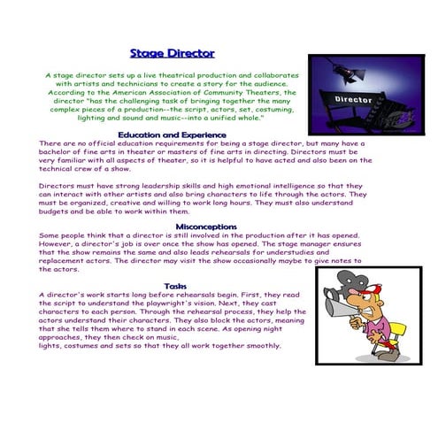 Creative and media jobs