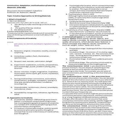 Creative Approaches to Writing Materials | DOCX