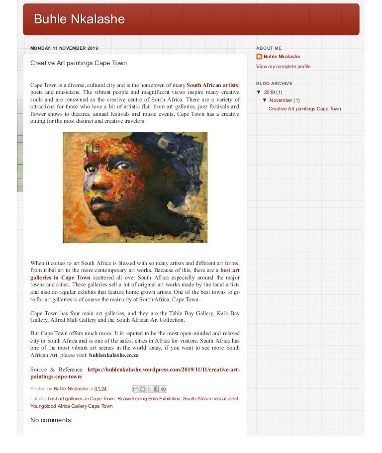 Creative best art galleries in cape town