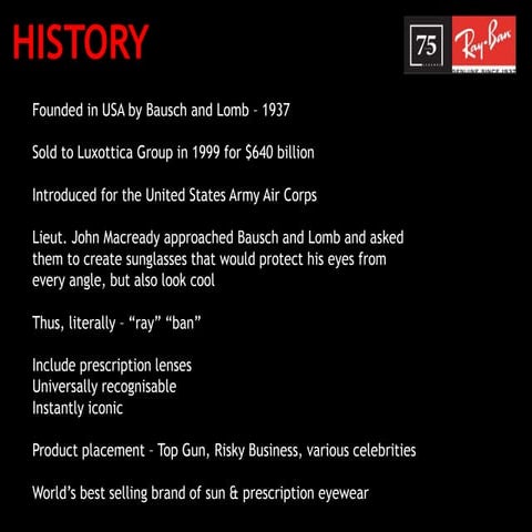 Rayban - Creative Brand Analysis