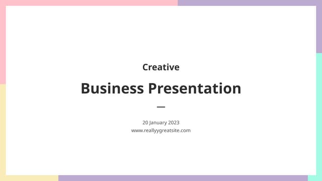Creative Business Presentation for template.pptx