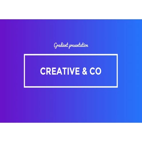 CREATIVE & CO Presentation