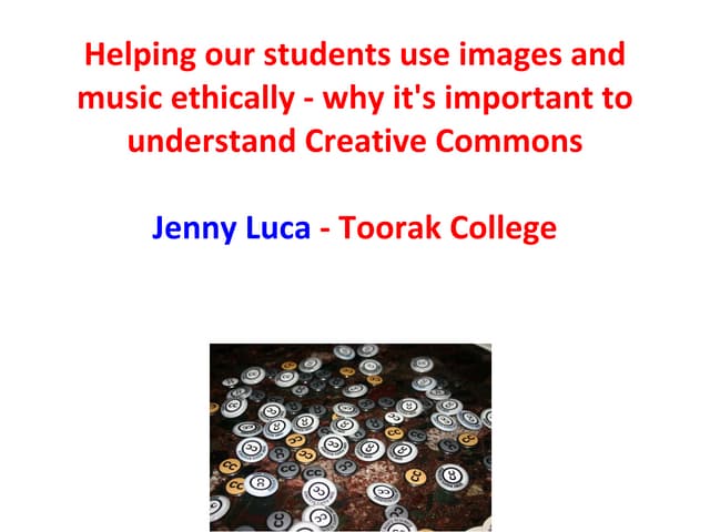 Helping our students use images and music ethically - why it's important to u...