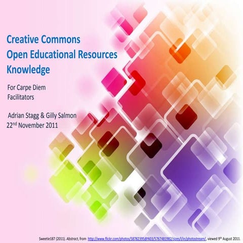 Creative Commons and Open Educational Resources