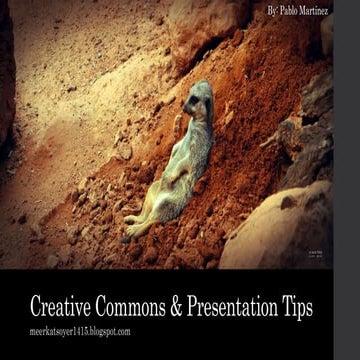 Creative Commons & Presentation tips