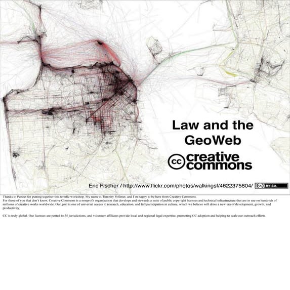 Creative Commons Law and the GeoWeb presentation