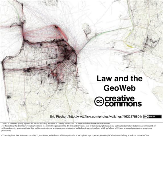 Creative Commons Law and the GeoWeb presentation