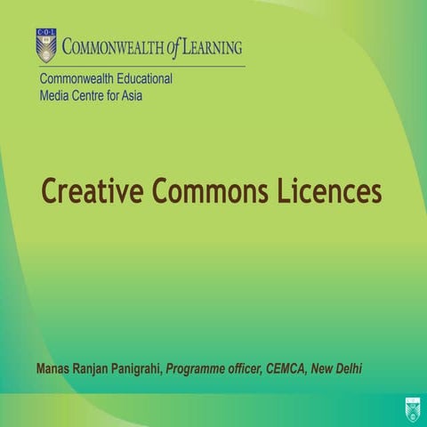 Creative commons licences