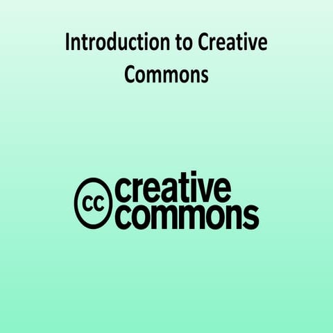 Creative commons licenses