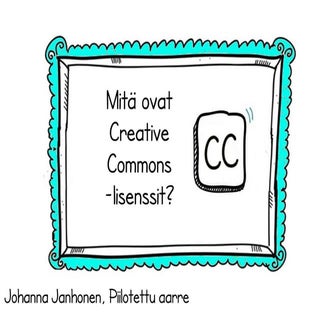 Creative commons lisenssit