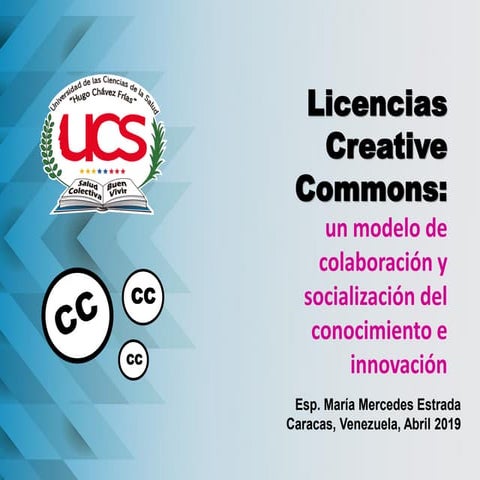 Licencia Creative Commons: un modelo de colaboración y socialización del cono...