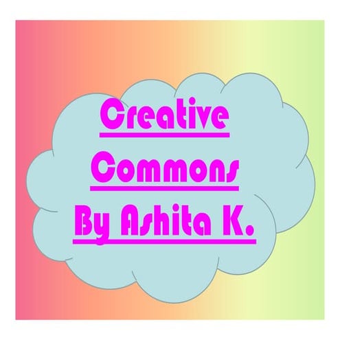Creative commons presentation 