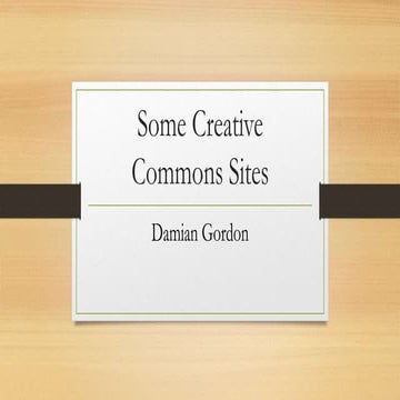 Creative Commons Sites