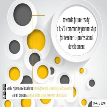 A K-20 Creative Design Approach to Addressing Problems of Practice in a Future Ready School Setting.