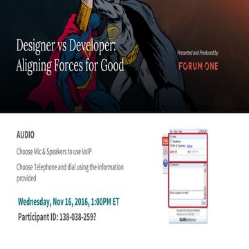 Creative + Development - Designer vs Developer: Aligning Forces for Good