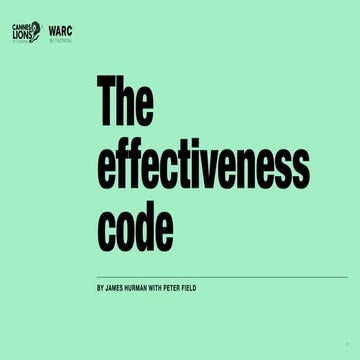 Creative Effectiveness Lader - Cannes Lion