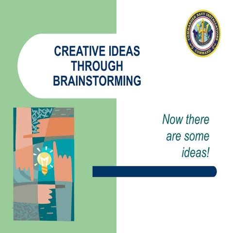 Creativee ideas through brainstorming