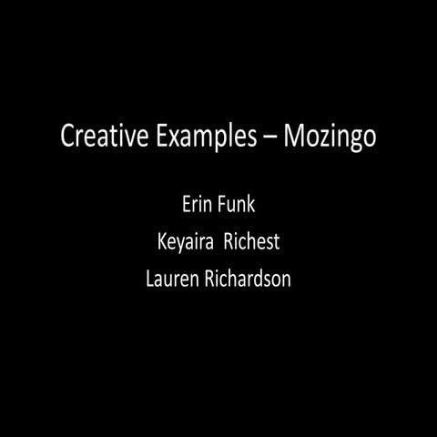 Some Creative Concept Examples | PPSX