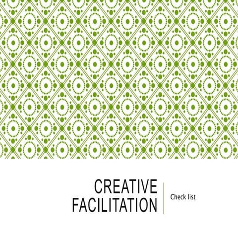 Creative Facilitation Questions