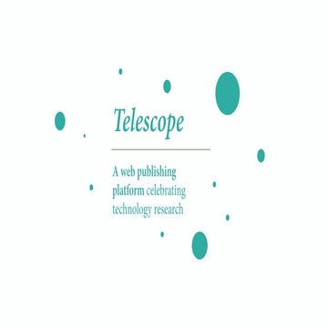 Telescope Pitch Deck