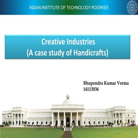 Creative industries and handicraftrs