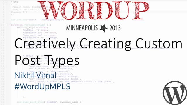 Creatively creating custom post types!