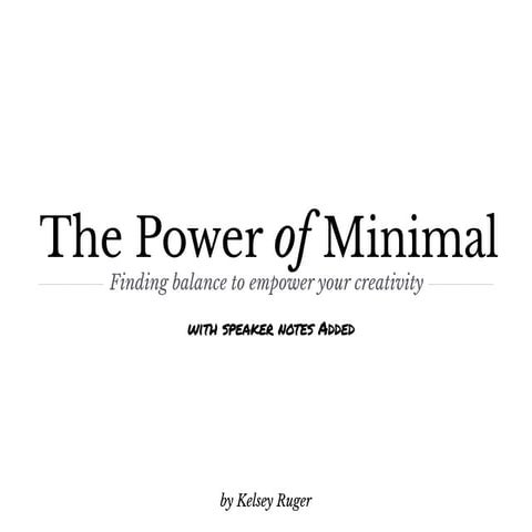 Creative Mornings Houston June 2014 - Minimal