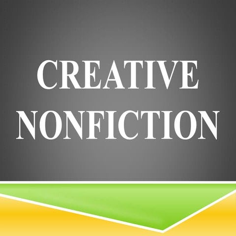 Creative Non-fiction