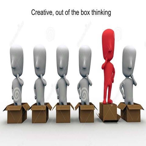 Creative, out of-the-box thinking