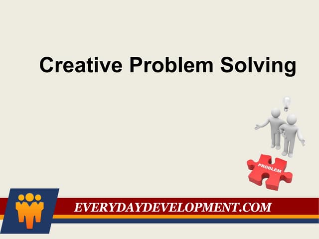 Creative problem solving 2