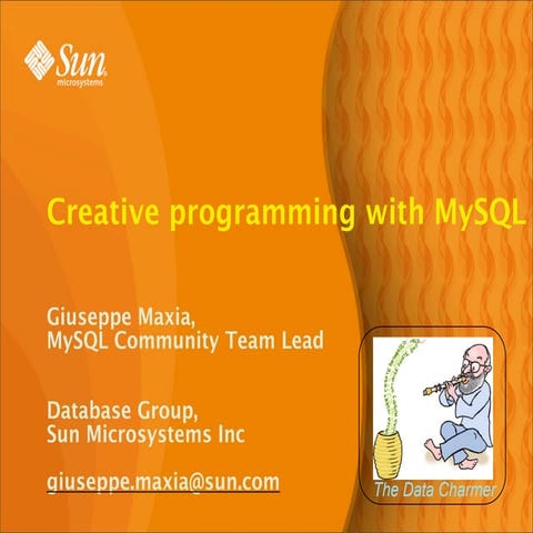 MySQL creative programming | PPT