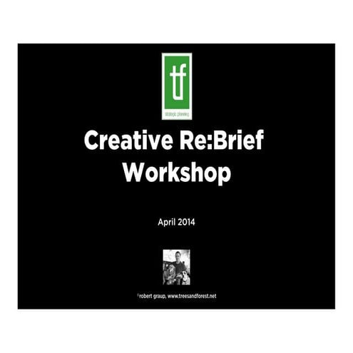 Creative Re:Brief.  A New Creative Brief For A New World