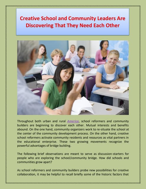 School community partnership | PPT