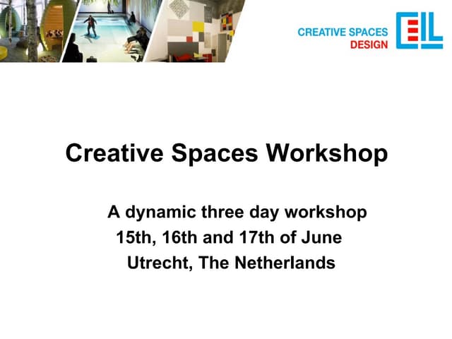 Creative spaces workshop announcement