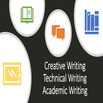 Creative, Technical, and Academic Writing