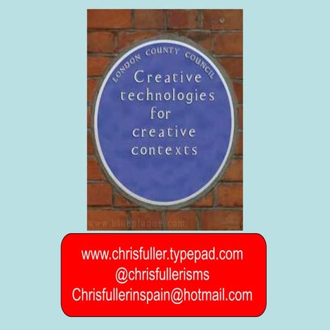 Creative technologies for creative contexts