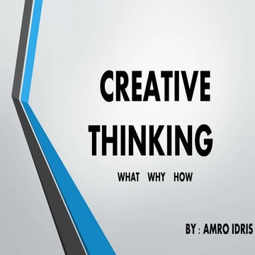 Creative thinking