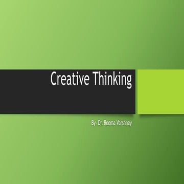 Creative thinking