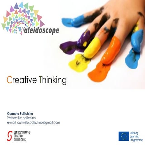 Creative thinking presentation kaleidoscope