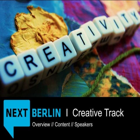 NEXT12 Creative Track curated by 99Faces